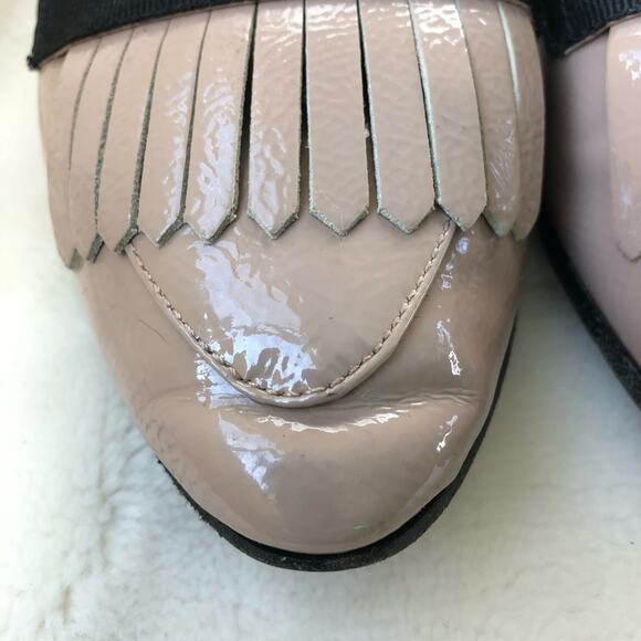 Kate Spade rose quartz Cayla crinkle patent leather loafer 6M - Picture 12 of 12